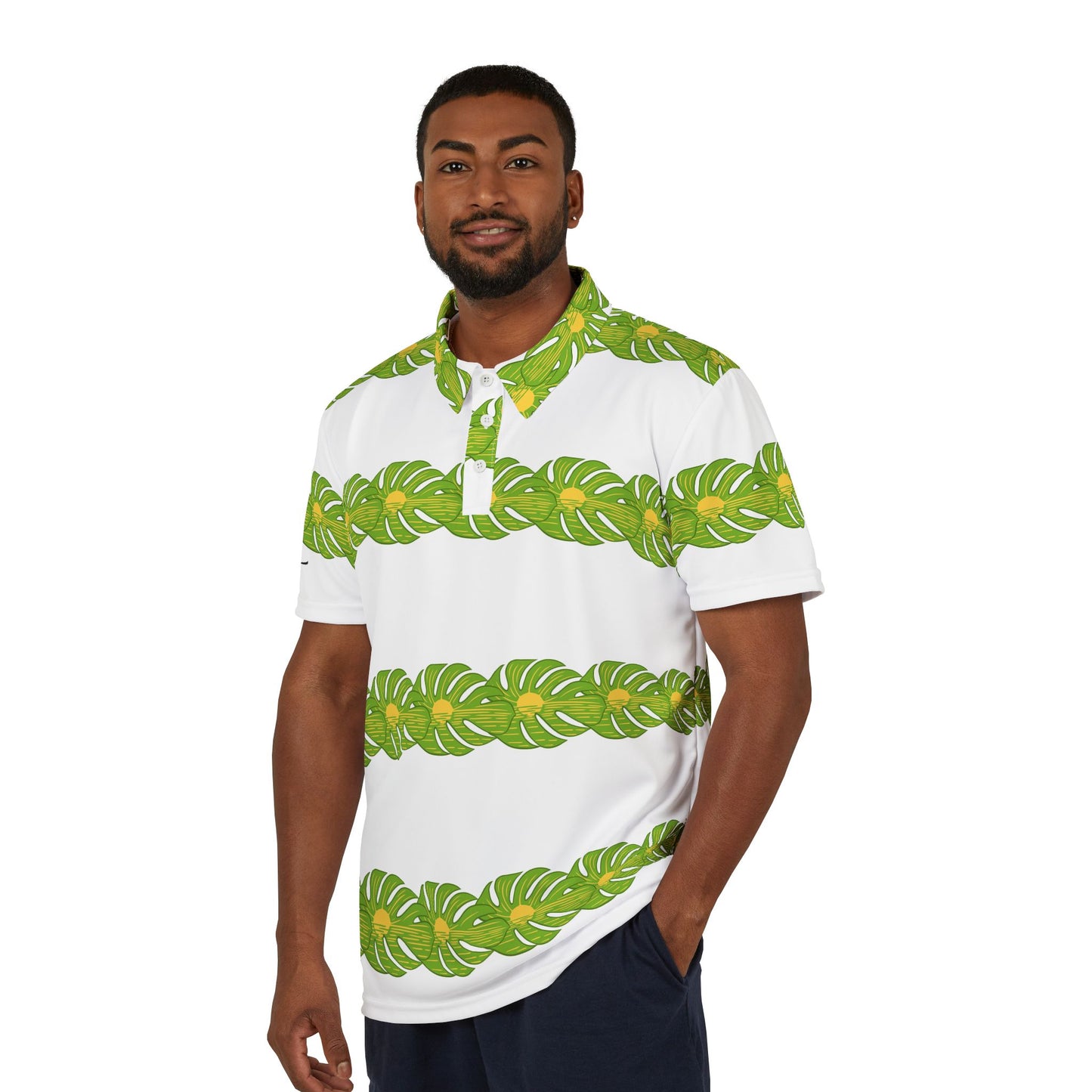 Tropical Flower Polo Shirt