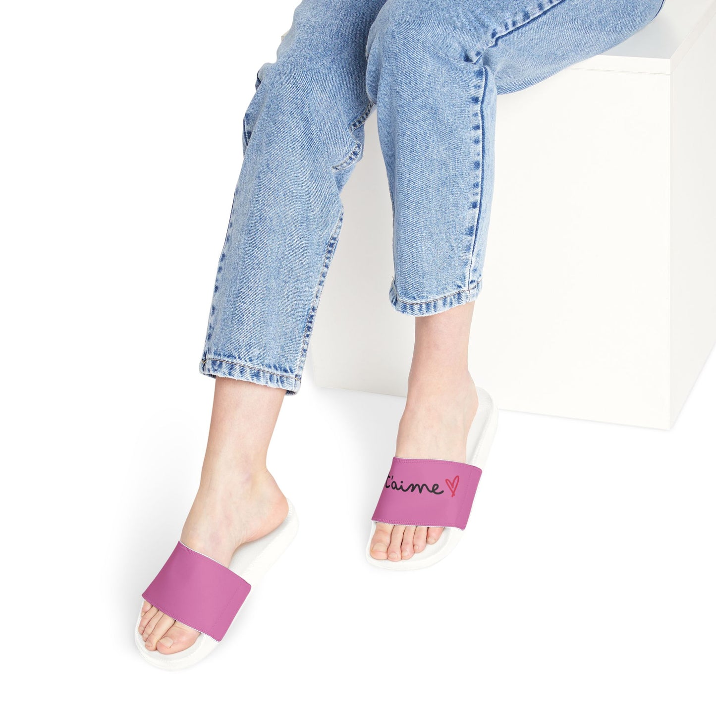 Stylish Women's Je t’aime Sandals - Comfortable Summer Slide in Pink