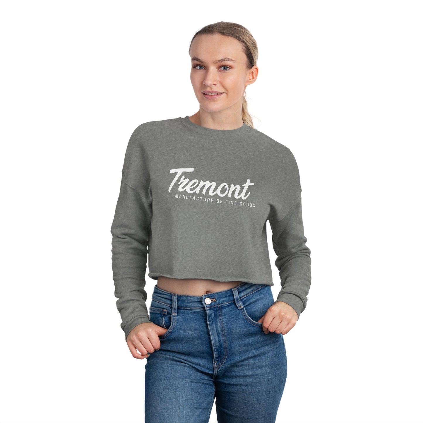 Stylish Women's Cropped Sweatshirt - Tremont Fine Goods