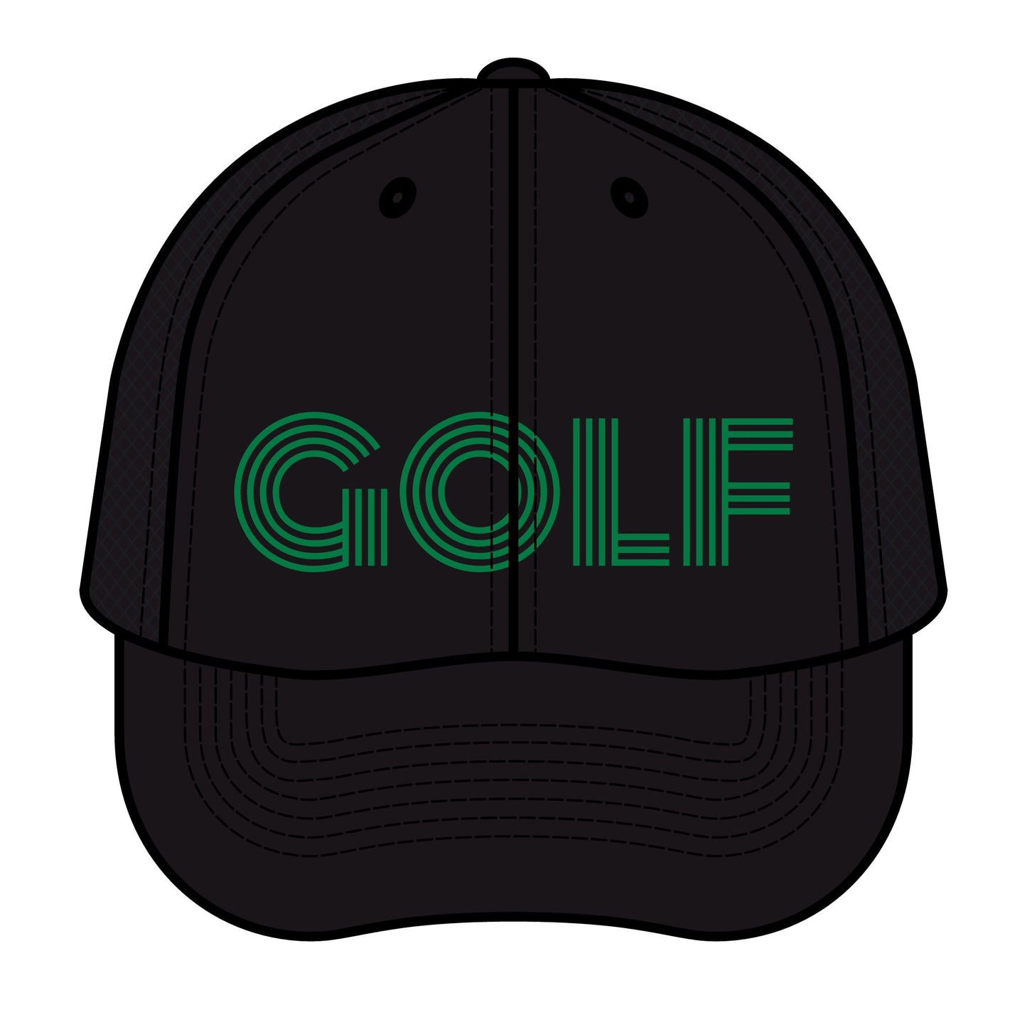 Retro Golf Trucker Hat - Vintage Style Cap for Golf Lovers